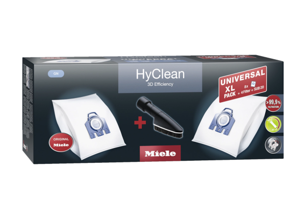 Комплект мешков-пылесборников Universal XL pack HyClean 3D GN Miele купить в #REGION_NAME_DECLINE_PP# | Всегда в наличии! | Артикул 11476550 | Официальный сайт